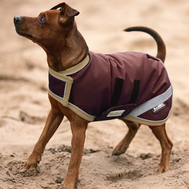 thumbnail image 2 of Horseware Rambo Showerproof Fleece Dog Rug - Wicking Warm Coat, Black/Navy/Burgundy, Sizes XXS-XXXL 2 of 3