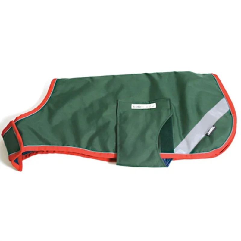 Horseware Rambo Waterproof Dog Coat Green/Red