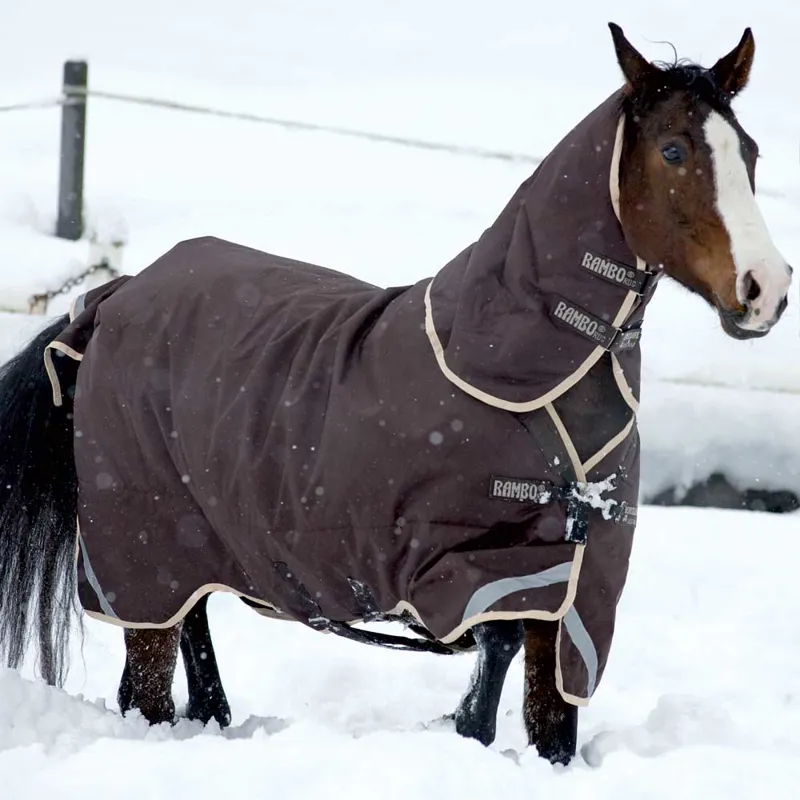 Rambo Duo 2 in 1 Turnout Rug Heavy or Medium Brown/Cream