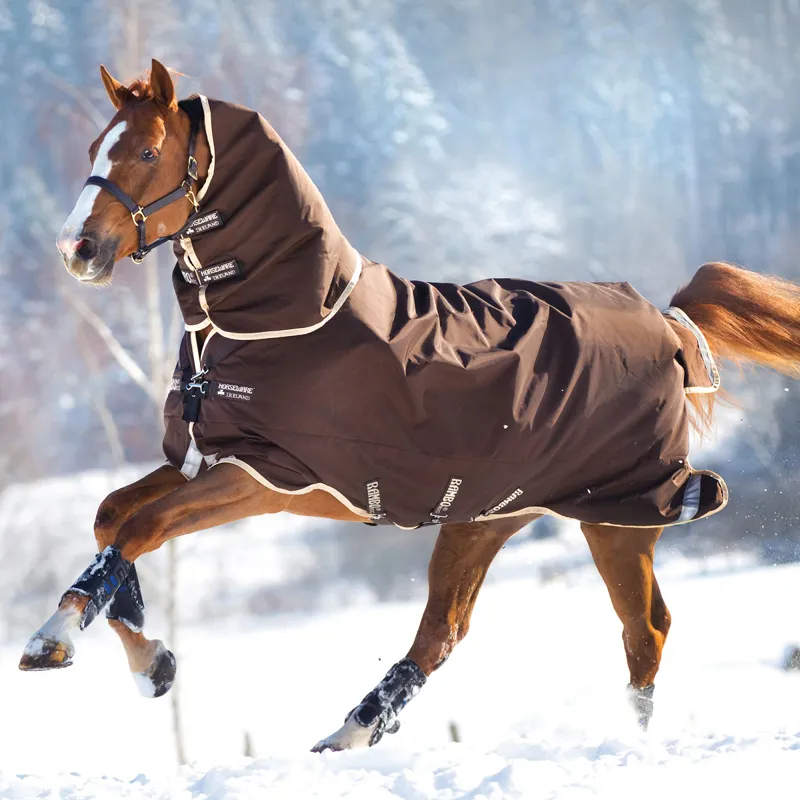 Rambo Duo 2 in 1 Turnout Rug Heavy or Medium Brown/Cream