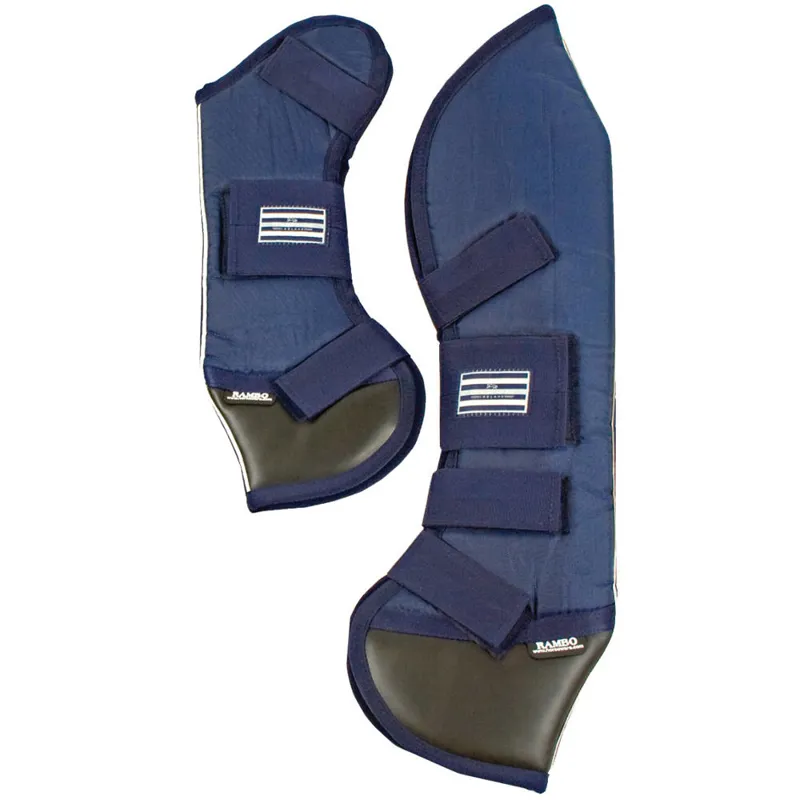 Rambo Newmarket Travel Boots - Navy - Redpost Equestrian