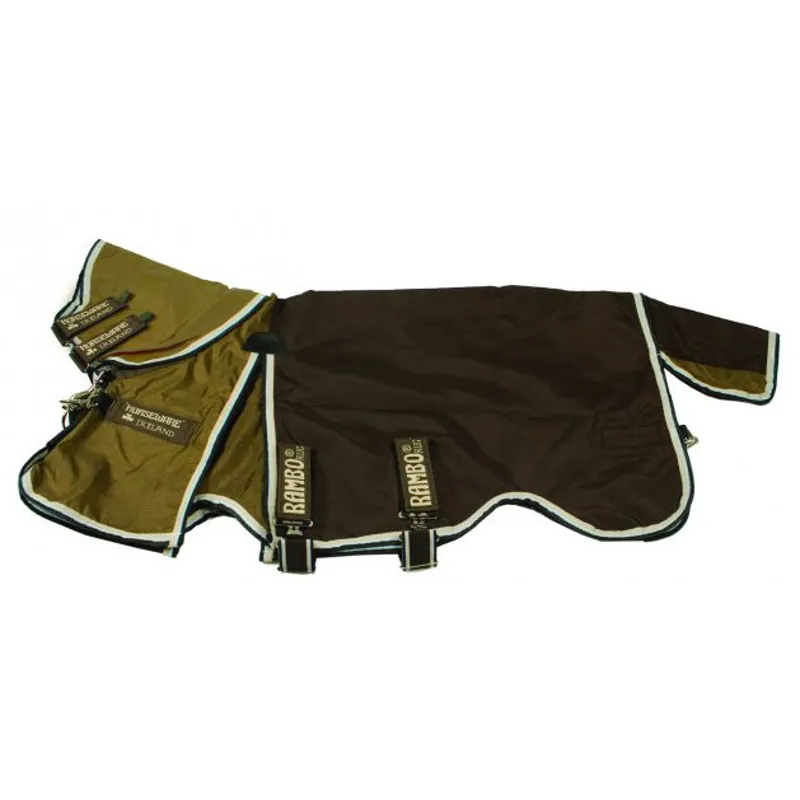 Rambo Optimo Turnout Rug with 400g liner Chocolate/Tobacco OS