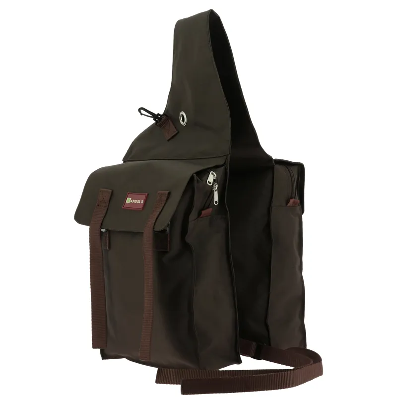 Randol's Double Flap Saddle Bag - Brown