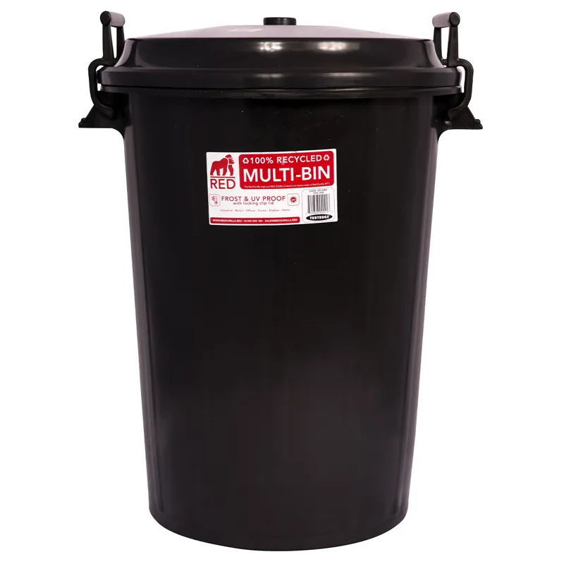 Red Gorilla Multi-Bin with Clip Lid - Black