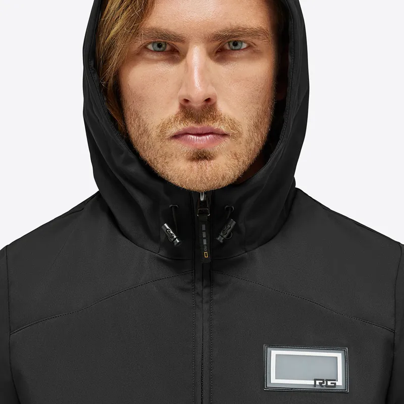 Riders Gene Hooded Softshell Mens Jacket - Black-2