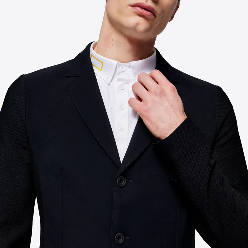 Riders Gene Jersey and Mesh Mens Competition Jacket - Black-2