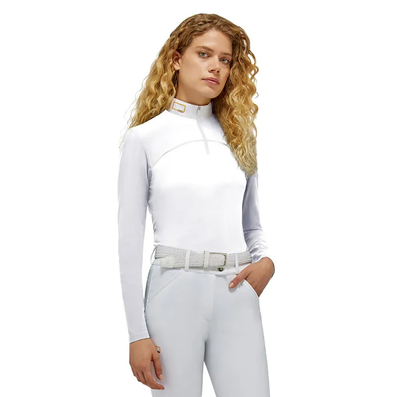 Riders Gene Jersey Long Sleeve Ladies Competition Shirt - White