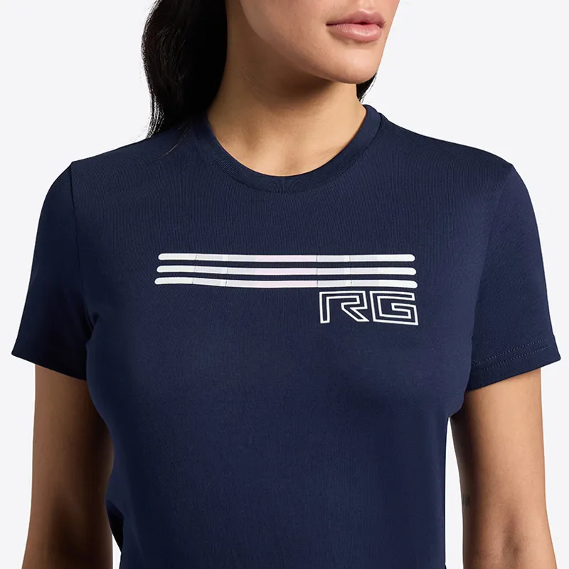 Riders Gene Triple Bar Ladies T-Shirt - Royal Blue-2