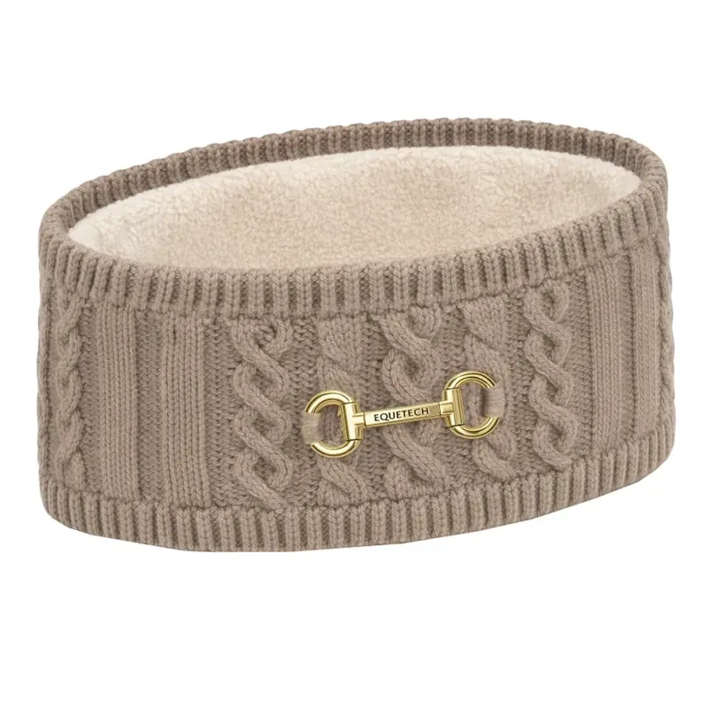 Equetech Waterproof Knitted Headband - Taupe