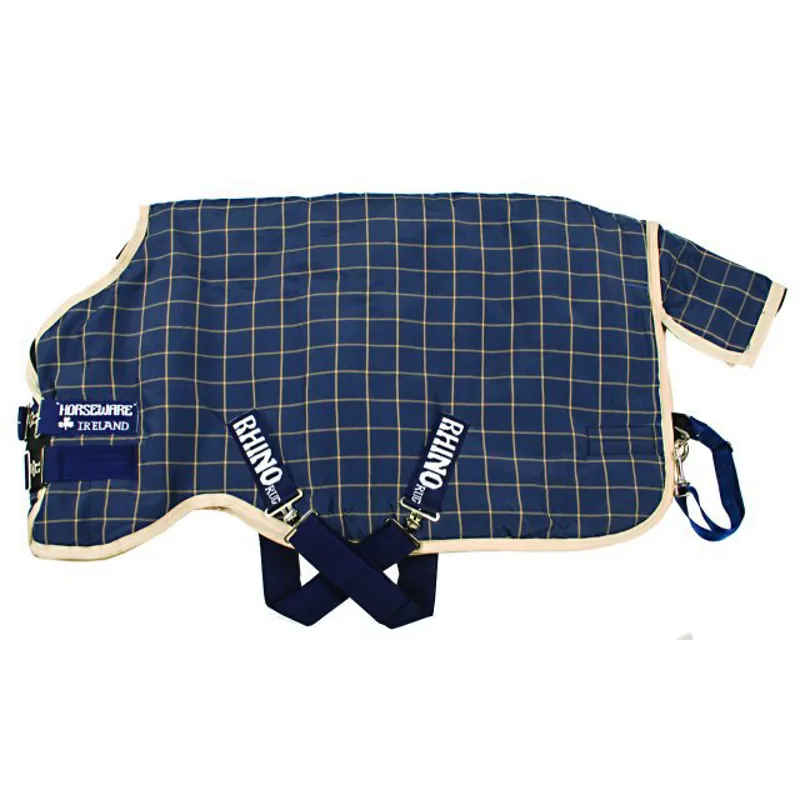 Rhino Original Light Turnout 1000D Rug Navy/Tan Redpost Equestrian