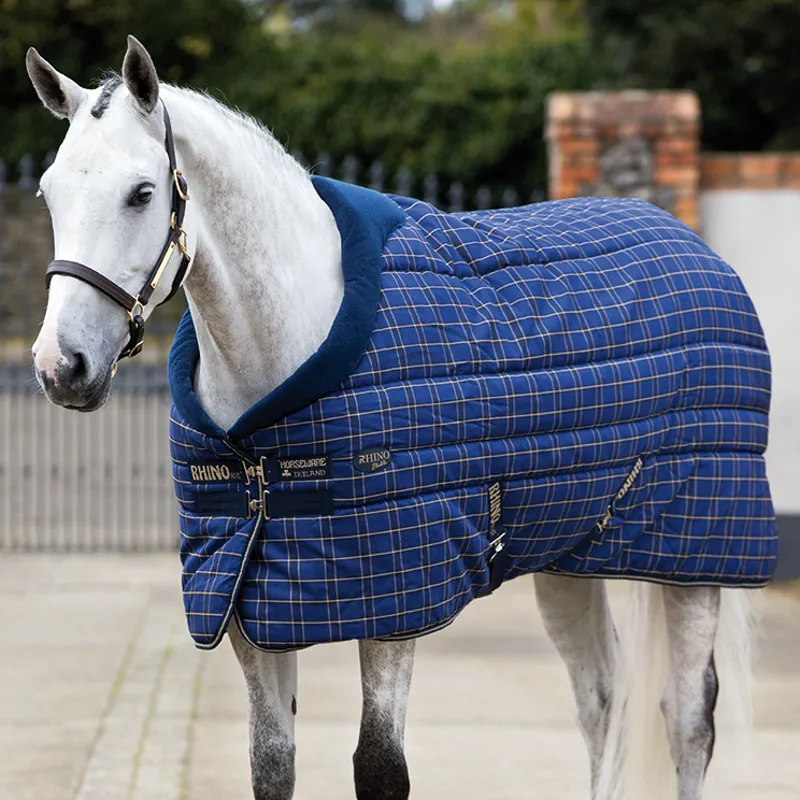 Rhino Original Heavy Standard Neck Stable Rug 400g Navy/Cream