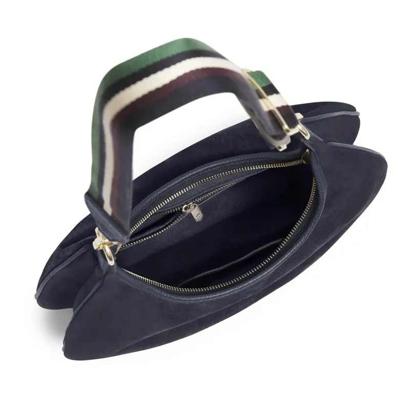 Fairfax and Favor Richmond Hobo Bag - Navy Suede-1