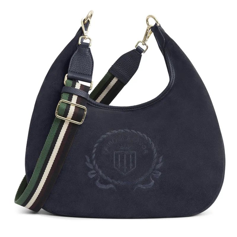Fairfax and Favor Richmond Hobo Bag - Navy Suede