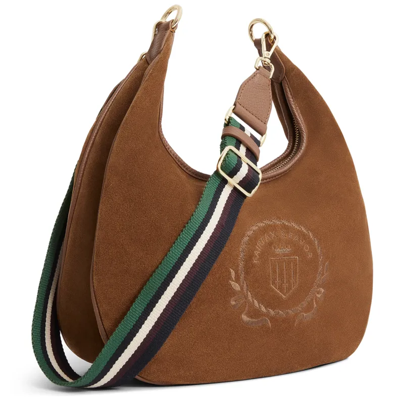 Fairfax and Favor Richmond Hobo Bag - Tan Suede-2