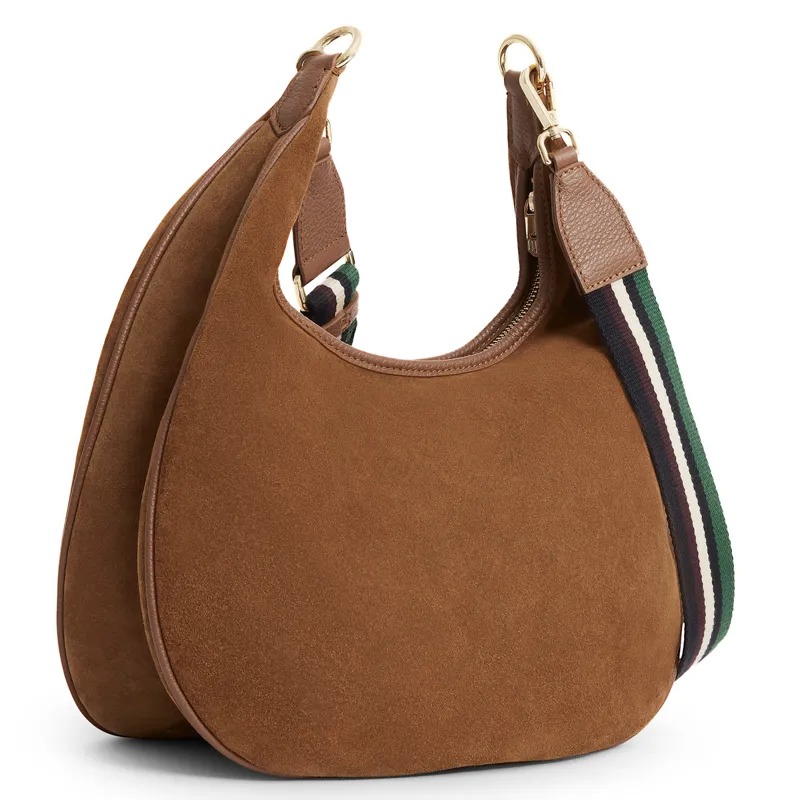 Fairfax and Favor Richmond Hobo Bag - Tan Suede-1