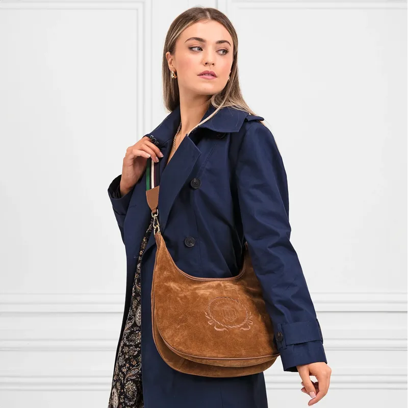 Fairfax and Favor Richmond Hobo Bag - Tan Suede-9