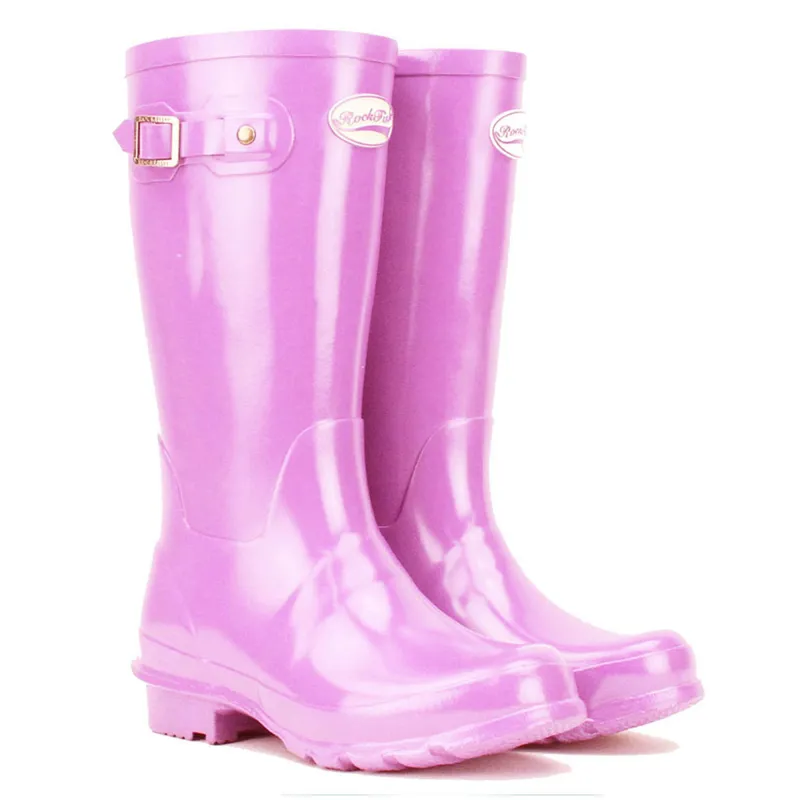 Rockfish Kids Mini Me Gloss Wellingtons - Supapink