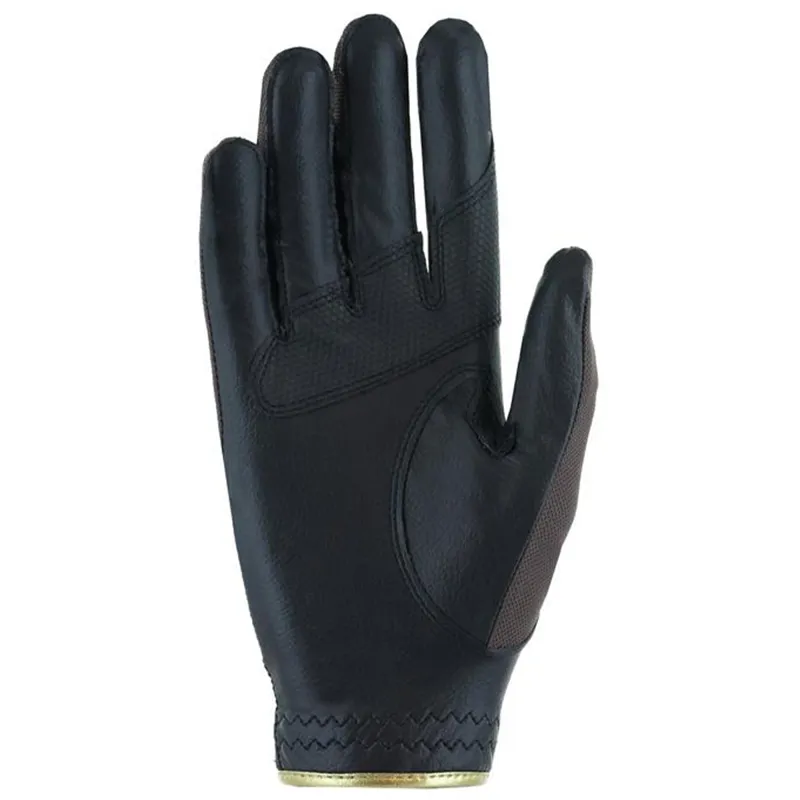 Roeckl Millero Adults Riding Gloves - Dark Mocha/Black-1