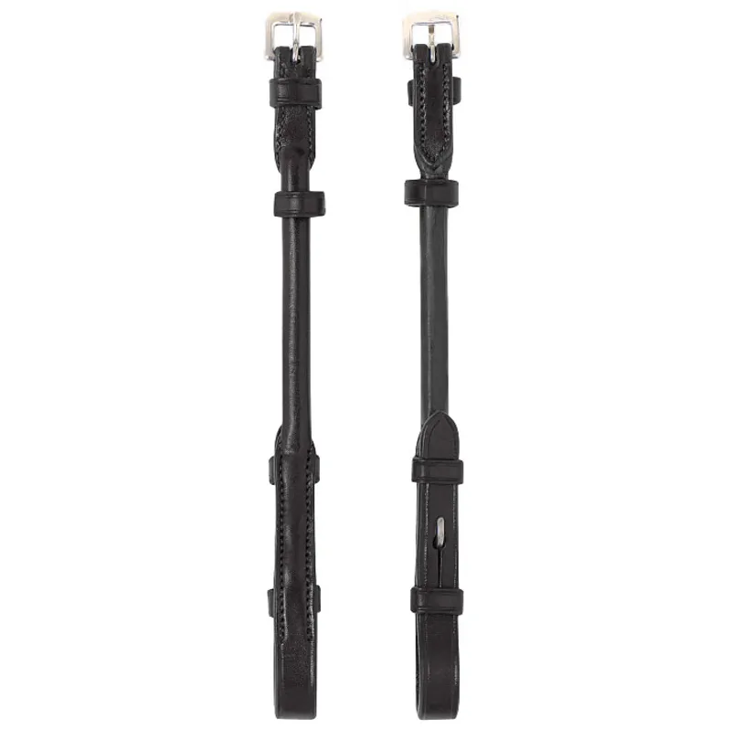 Equiline CP0002 Rounded Cheek Pieces - Black