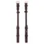 Equiline CP0002 Rounded Cheek Pieces - Brown
