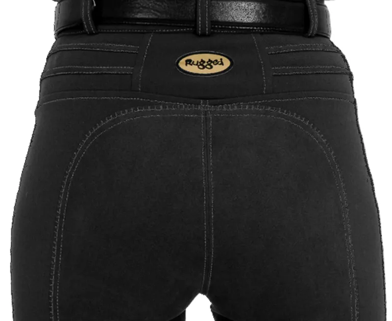 Rugged WP2 Ladies Winter Full Seat Breeches Black