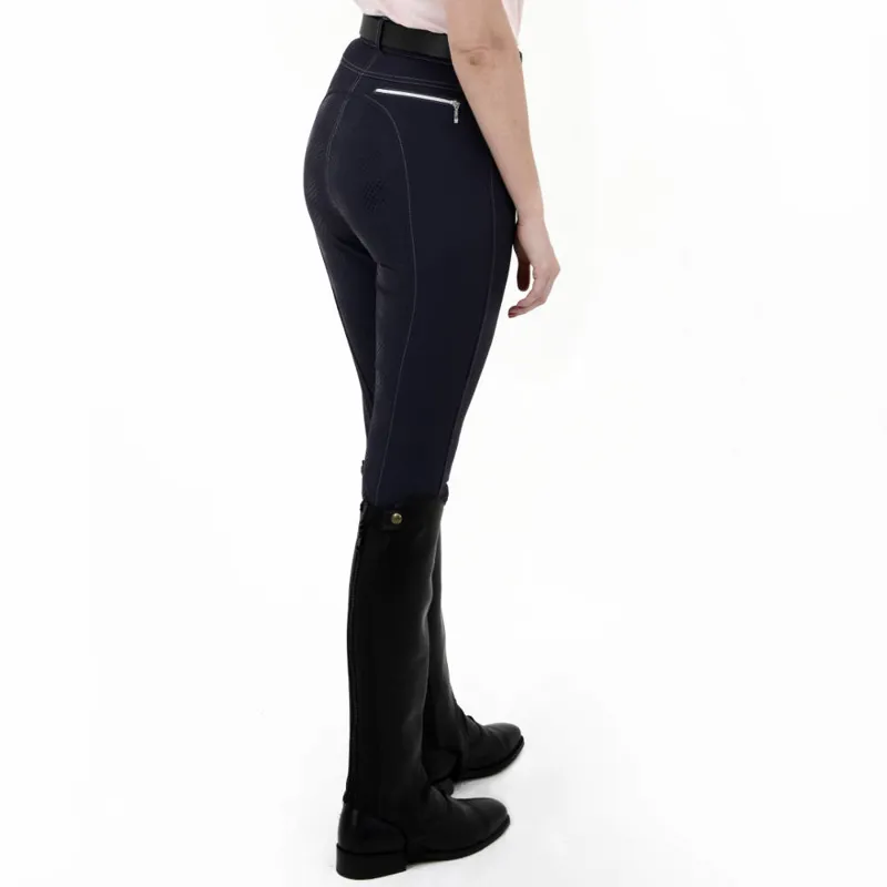 Rugged GS3 Coolmax Gel Ladies Full Seat Breeches Navy