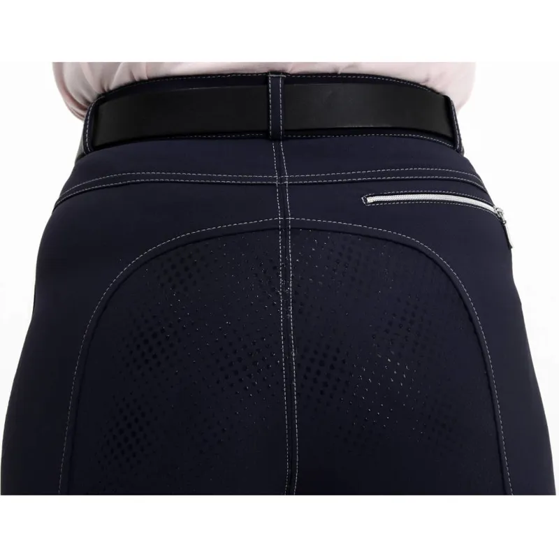 Rugged GS3 Coolmax Gel Ladies Full Seat Breeches - Navy-3