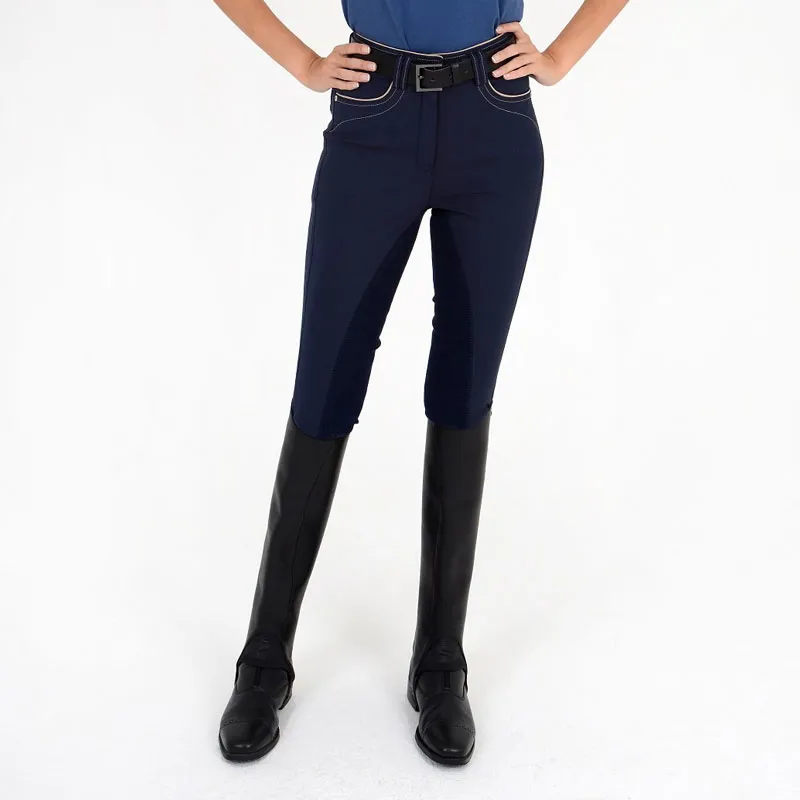 Rugged JS4A Ladies Full Seat Breeches Navy