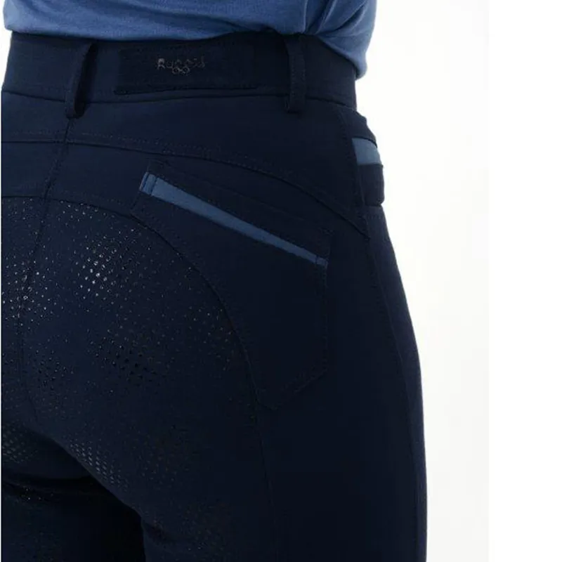 Rugged RG5 Full Grip Ladies Breeches Navy