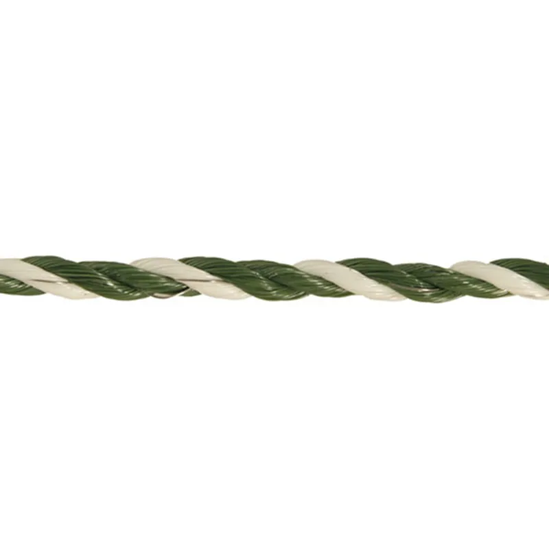 Rutland Electro-Rope 6mm Electric Fencing Rope - Green/White-1
