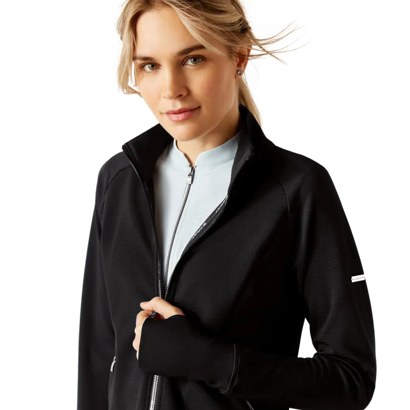Ariat Bellatrix Full Zip Ladies Sweatshirt - Black-1