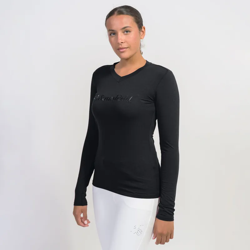 Samshield Axella Crystal Ladies Long Sleeve Top - Black 
