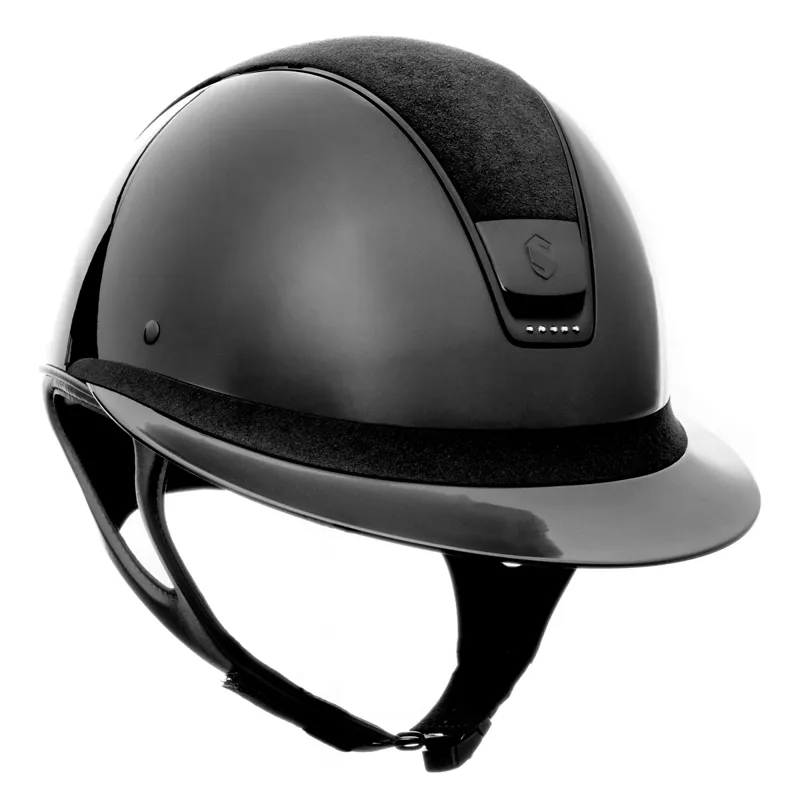 Samshield Miss Shield Glossy Limited Edition Riding Hat - Black