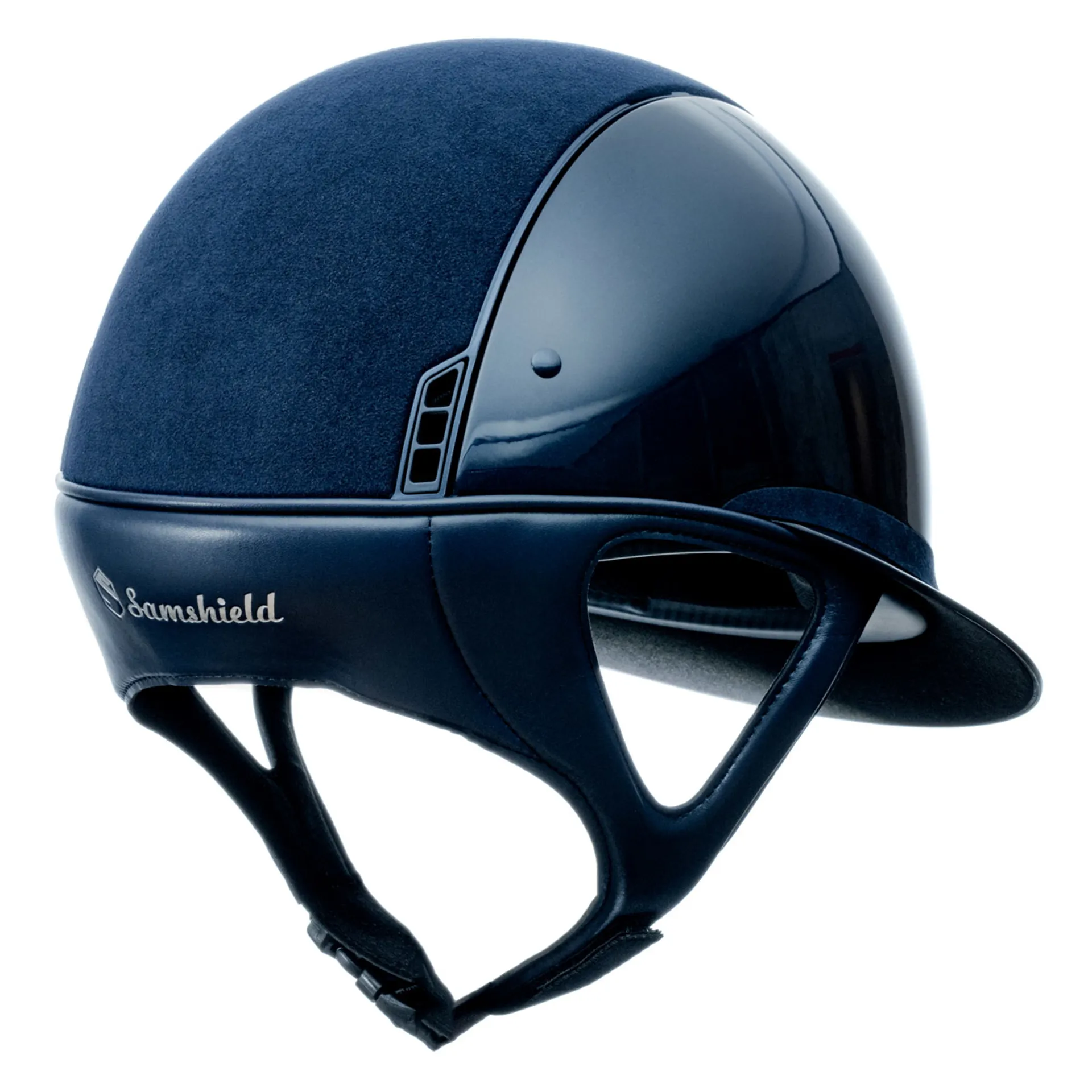 Samshield Miss Shield Glossy Limited Edition Riding Hat Blue