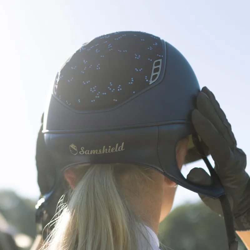 Samshield Miss Shield Shadowmatt 2.0 Crystal Leaf 5 Crystal Hat - Blue-3