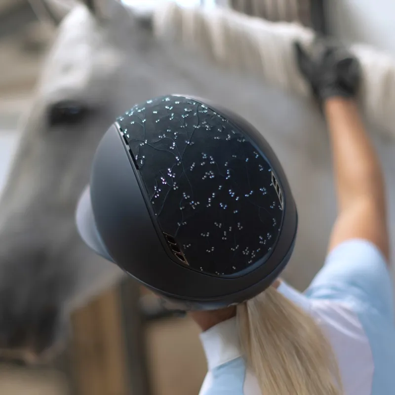 Samshield Miss Shield Shadowmatt 2.0 Crystal Leaf 5 Crystal Hat - Blue-4