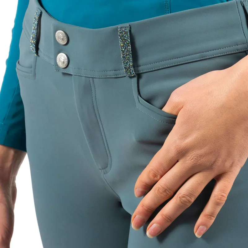 Samshield Sandra Knee Grip Ladies Breeches - Steel Grey-3