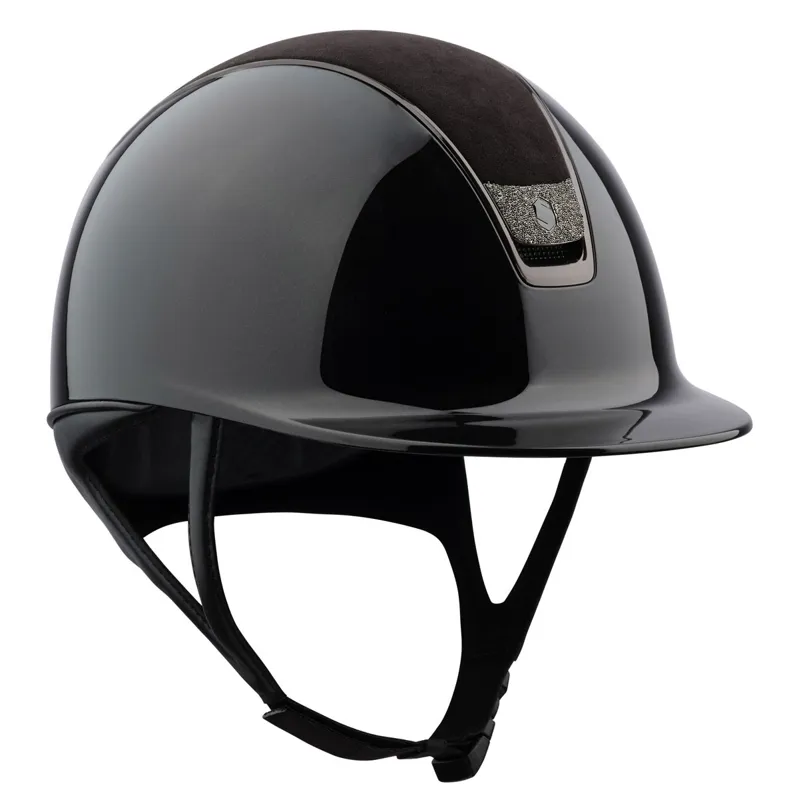 Samshield ShadowGlossy 2.0 Alcantara Top Crystal Blason Hat - Black