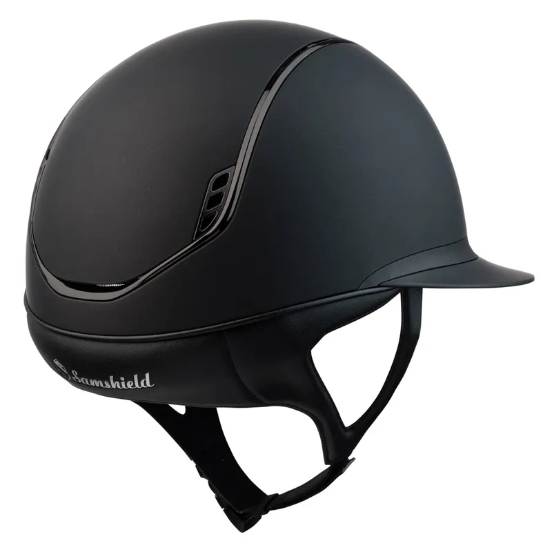 Samshield Miss Shield Shadowmatt 2.0 5 Crystal Riding Hat - Black-1