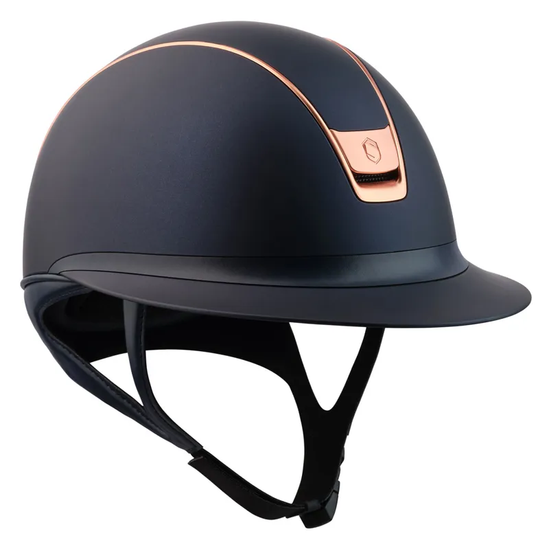 Samshield Miss Shield Shadowmatt 2.0 Matt Trim Hat - Blue/Rose Gold