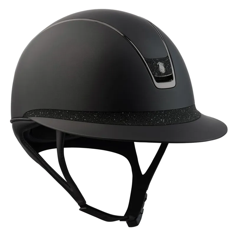 Samshield Miss Shield Shadowmatt 2.0 Crystal Fabric Blason Hat - Black