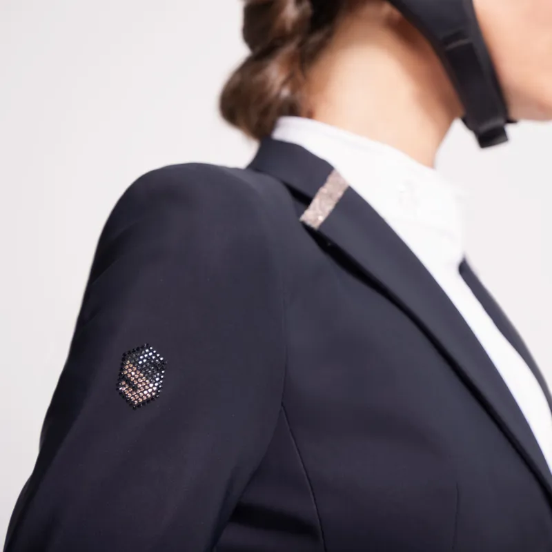 Samshield Victorine Crystal Rose Gold Ladies Competition Jacket - Black-1