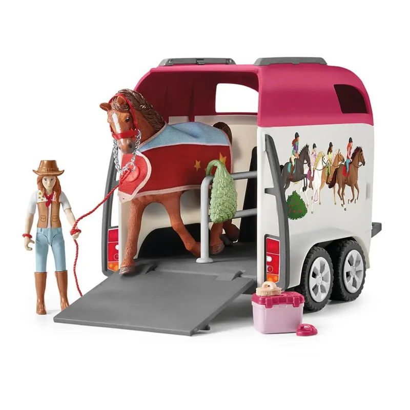 Schleich Horse Adventures with Car and Trailer Toy Set-4
