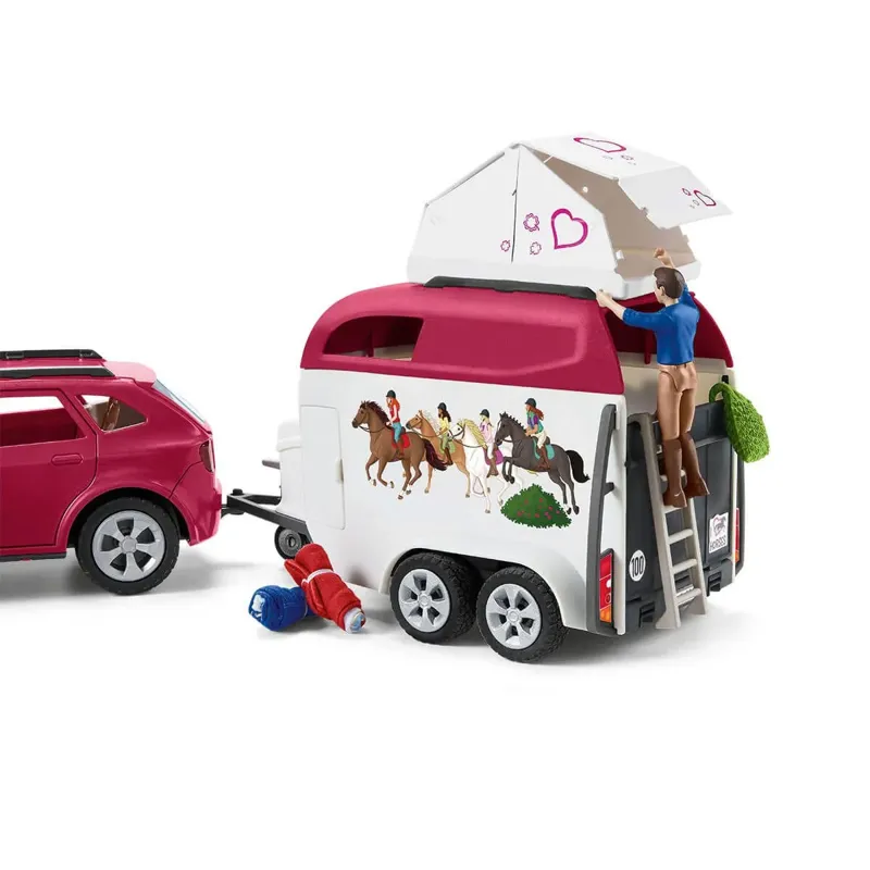 Schleich Horse Adventures with Car and Trailer Toy Set-5