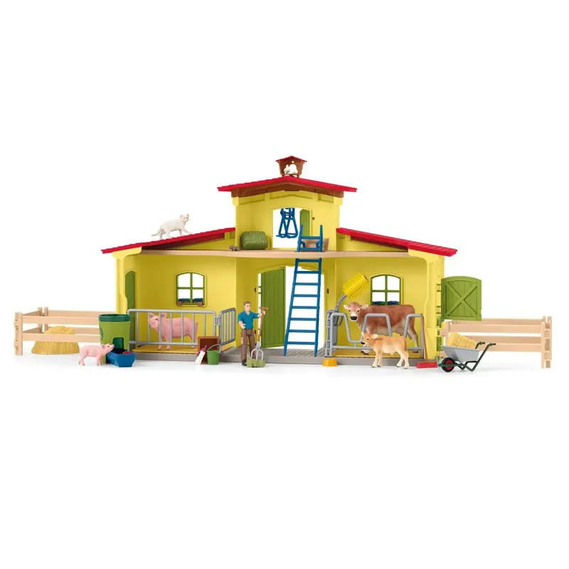Schleich Large Farm with Animals Toy Set
