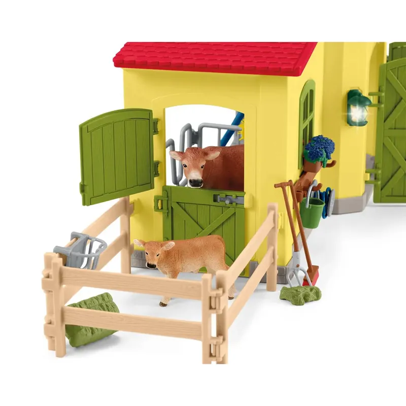 Schleich Large Farm with Animals Toy Set-4