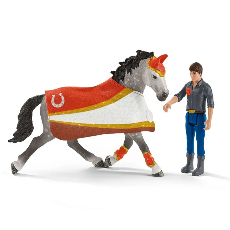Schleich Mias Vaulting Riding Toy Set-3