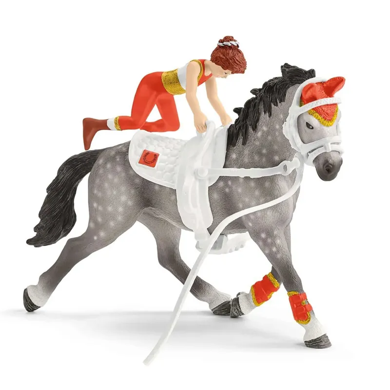 Schleich Mias Vaulting Riding Toy Set-1