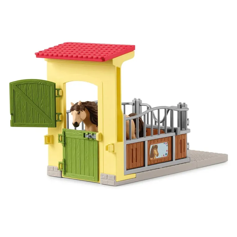 Schleich Stable with Icelandic Pony Stallion Toy Set-1