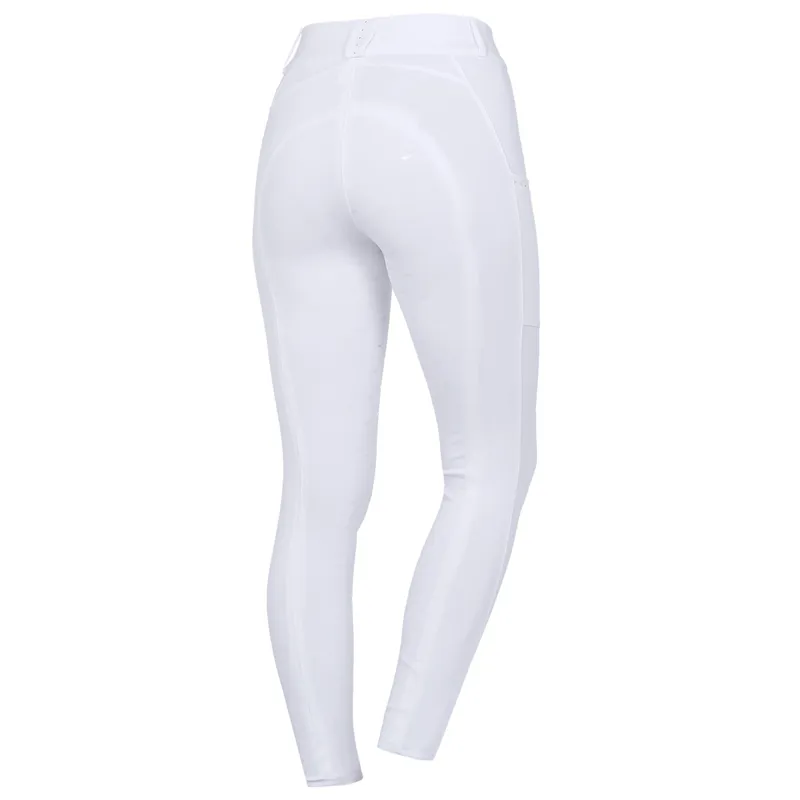 Schockemohle Carla Style Full Grip Ladies Competition Breeches - White-1
